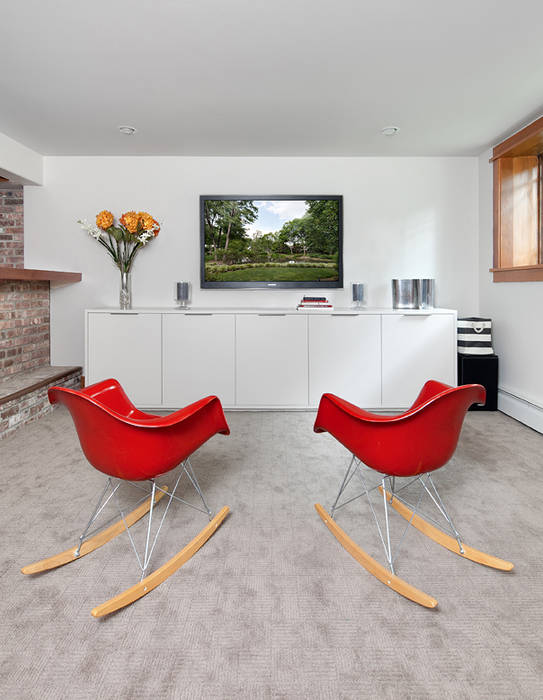 Basement Clean Design Modern living room
