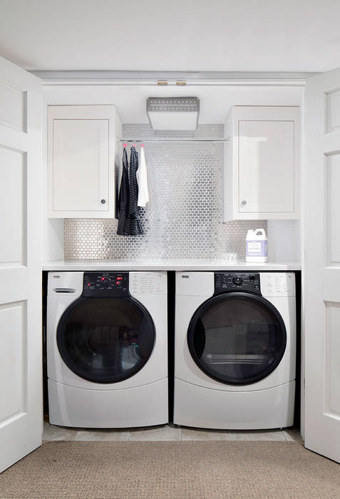 Laundry Room Clean Design Modern Corridor, Hallway and Staircase