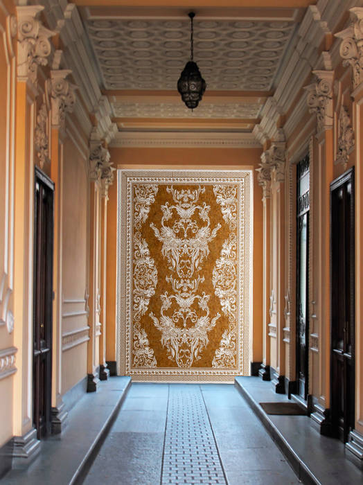 Marble Slabs, Elalux Tile Elalux Tile Mediterranean style corridor, hallway and stairs Marble