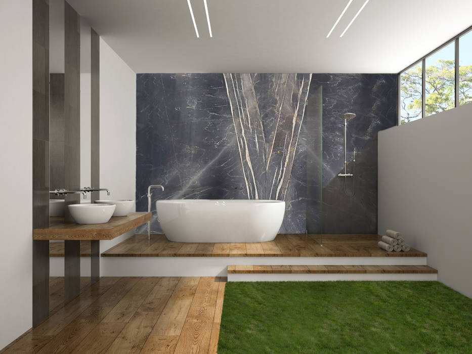 Marble Slabs, Elalux Tile Elalux Tile Modern bathroom Marble