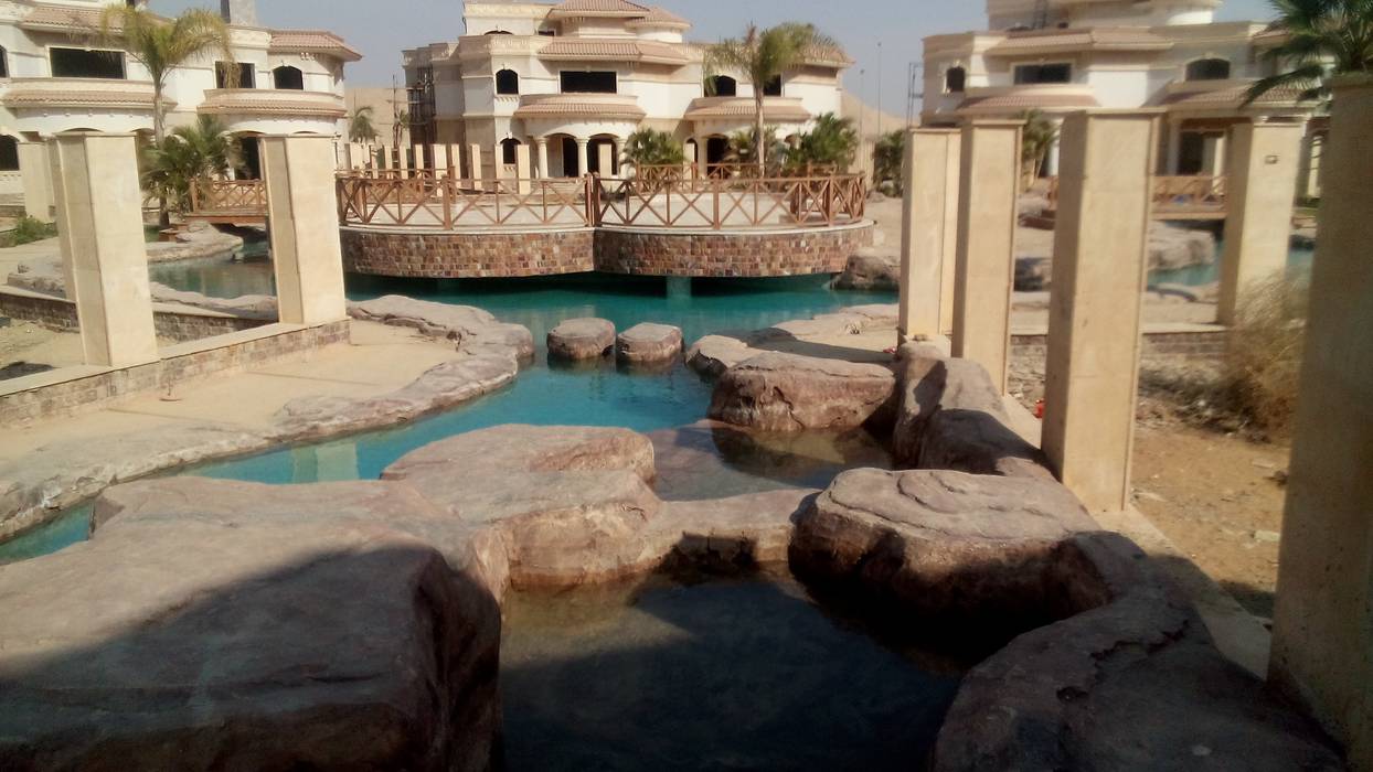Royal Lagoon - new Cairo, Alnada Landscaping Alnada Landscaping Jardines de estilo tropical Piscinas y tanques