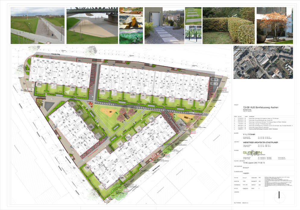 TRIANGLE LIVING - Wohnumfeld Bonifatiusweg Aachen, SUD[D]EN Gärten und Landschaften SUD[D]EN Gärten und Landschaften Modern style gardens