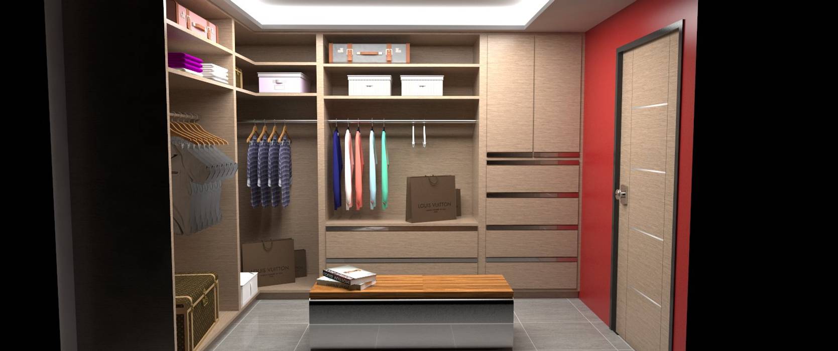 Armario tipo Vestier Atahualpa 3D Closets de estilo moderno