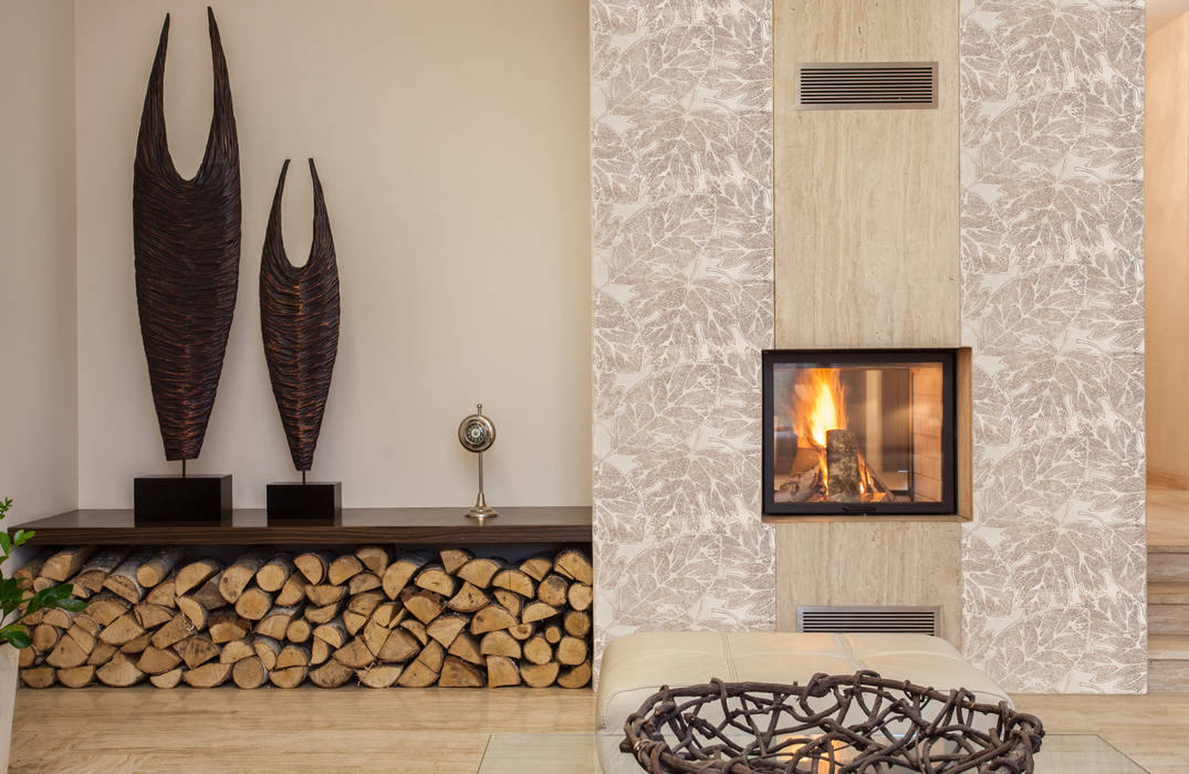 Decorative Tiles, Elalux Tile Elalux Tile Modern living room Marble Beige