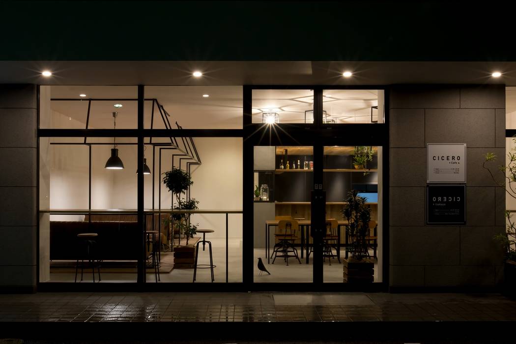 cafe CICERO, ALTS DESIGN OFFICE ALTS DESIGN OFFICE Nhà phong cách mộc mạc Sắt / thép