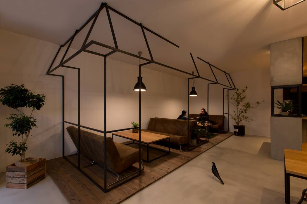 cafe CICERO, ALTS DESIGN OFFICE ALTS DESIGN OFFICE غرفة السفرة أسمنت