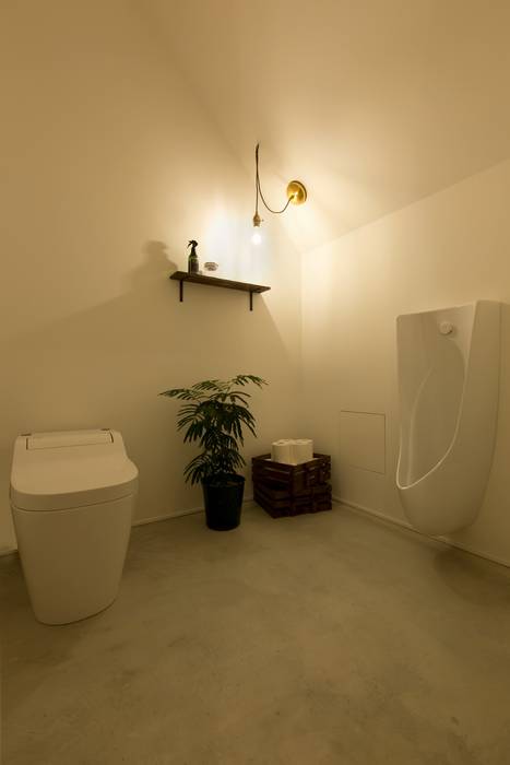 cafe CICERO, ALTS DESIGN OFFICE ALTS DESIGN OFFICE Rustic style bathrooms Concrete
