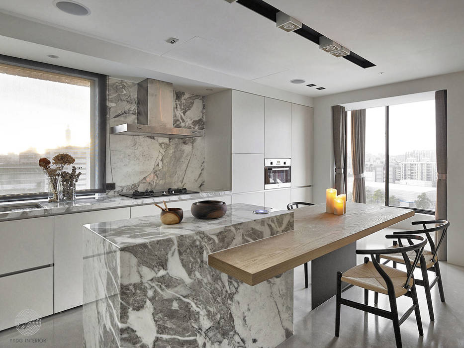 源自原本 Essence, 源原設計 YYDG INTERIOR DESIGN 源原設計 YYDG INTERIOR DESIGN Cocinas de estilo moderno