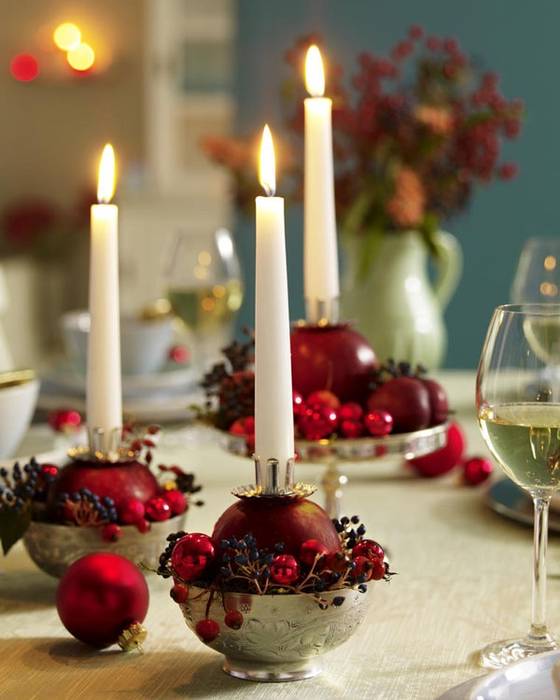 White Dinner Candles The London Candle Company Maisons classiques Accessoires & décoration