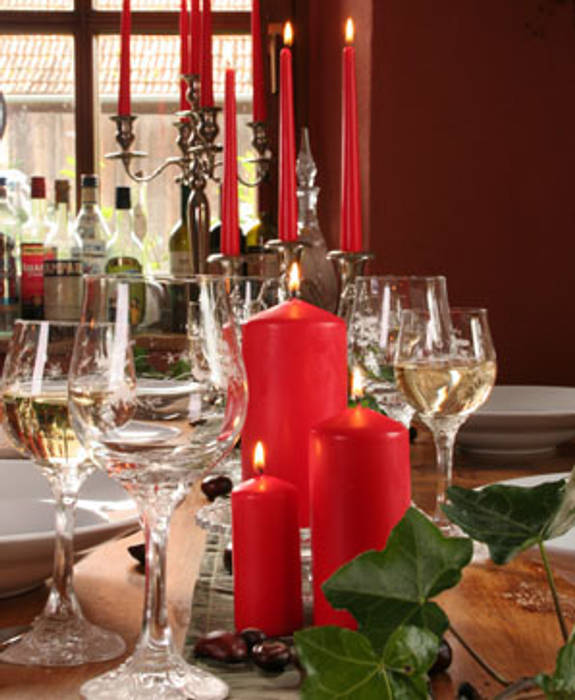 Red Tapered Dinner Candles & Red Pillar Candles The London Candle Company Classic style houses Red Tapered Dinner Candles & Red Pillar Candles,Accessories & decoration