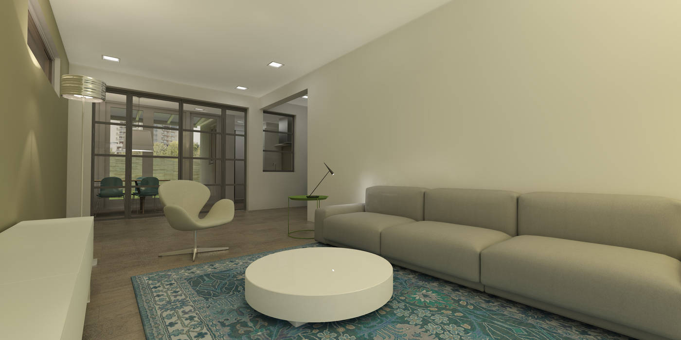 Ontwerp woonhuis Bilthoven, Studio DEEVIS Studio DEEVIS Living room