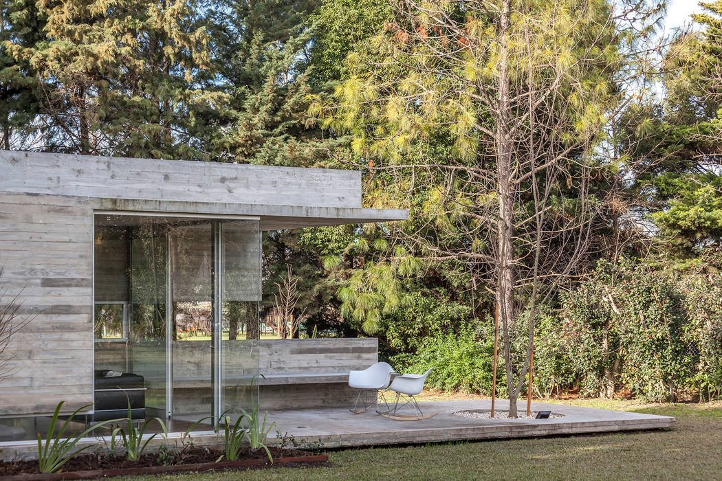 Pabellón Casa Torcuato Besonías Almeida arquitectos Jardines de invierno modernos Hormigón