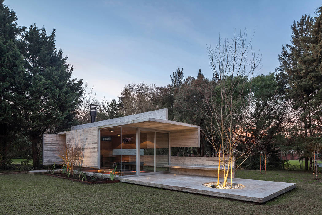 Pabellón Casa Torcuato Besonías Almeida arquitectos Casas modernas: Ideas, imágenes y decoración Hormigón