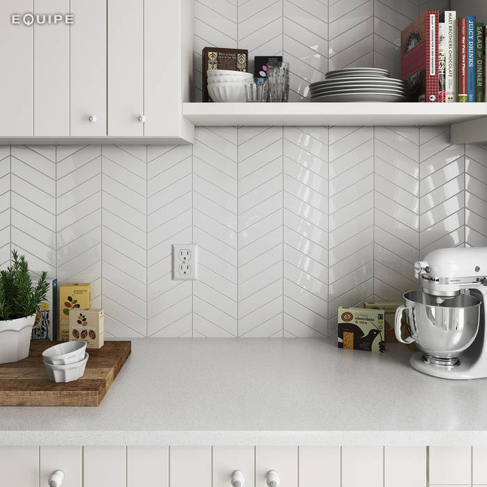 Chevron Wall Tile, Equipe Ceramicas Equipe Ceramicas Dapur Gaya Skandinavia Keramik