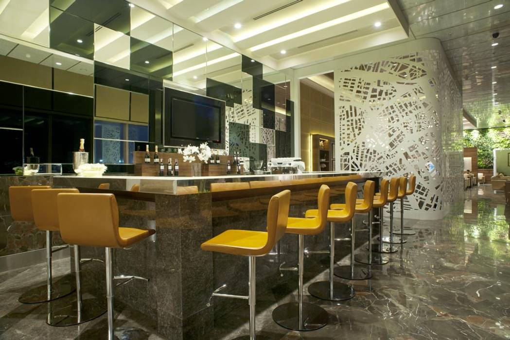 GVK Lounge by TFS Performa (Business Class at Terminal 2, Mumbai), ABM ARCHITECTS ABM ARCHITECTS Commercial spaces Sân bay