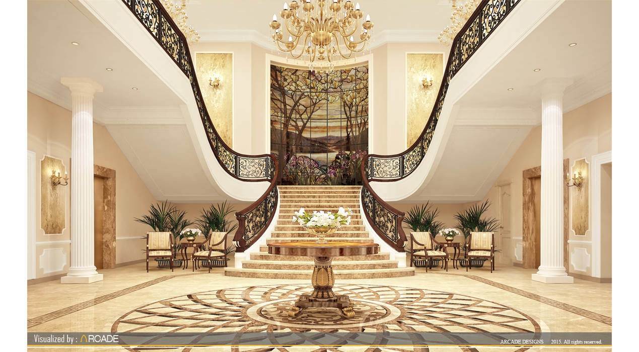 El-Khartoum hospitality palace, ARCADE DESIGNS ARCADE DESIGNS راهرو سبک کلاسیک، راهرو و پله