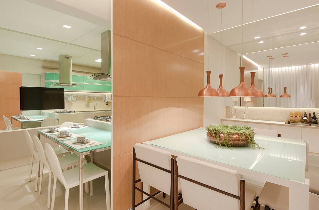 SALA DE JANTAR/COPA Matheus Menezes Arquiteto Salas de jantar modernas