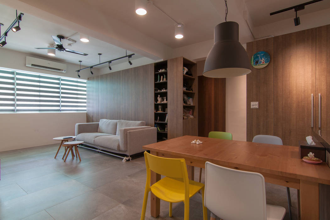 ZNY house 珞石設計 LoqStudio 现代客厅設計點子、靈感 & 圖片
