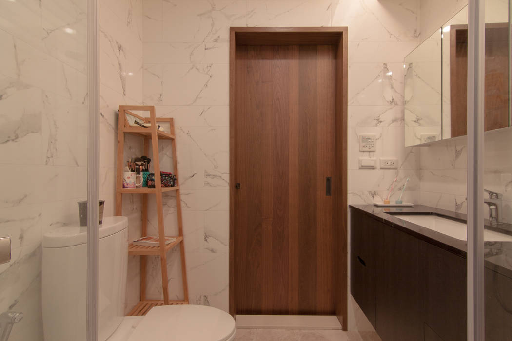 ZNY house 珞石設計 LoqStudio 現代浴室設計點子、靈感&圖片