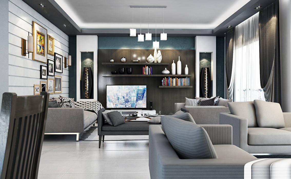 Boly Designs Salones de estilo moderno