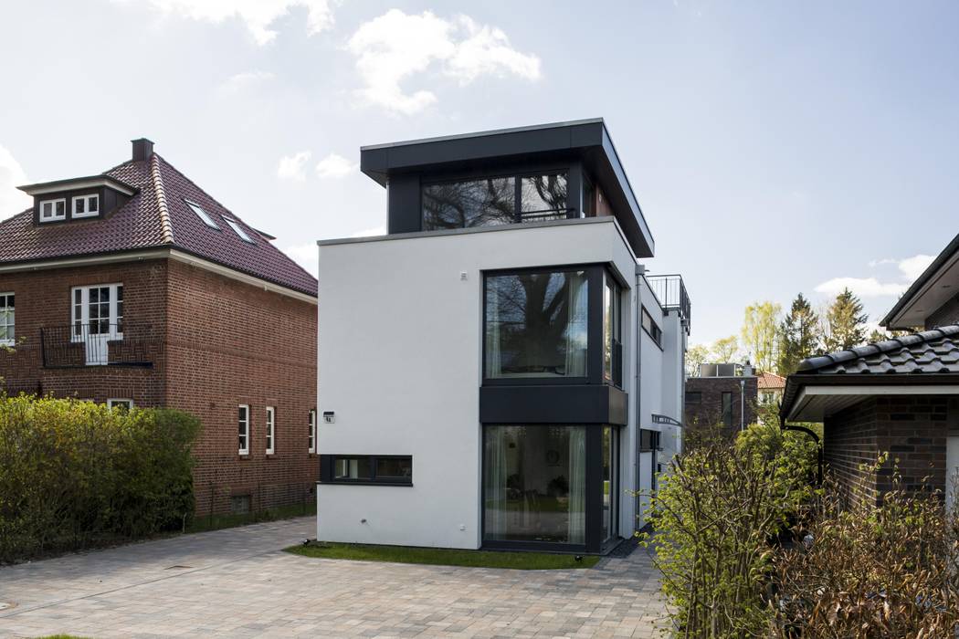 Neubau Einfamilienhaus, Hamburg-Ohlstedt, Architekturbüro Prell und Partner mbB Architekten und Stadtplaner Architekturbüro Prell und Partner mbB Architekten und Stadtplaner Дома в стиле модерн