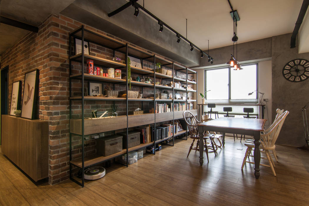 HWH house 珞石設計 LoqStudio Industrial style dining room