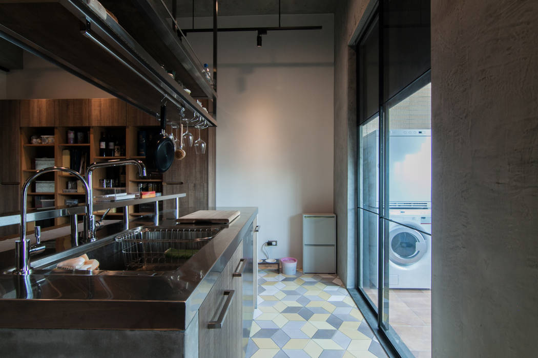 WLL house 珞石設計 LoqStudio Industrial style kitchen