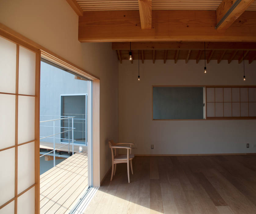 鈴木淳史建築設計事務所 Living Room Wood Wood Effect Homify