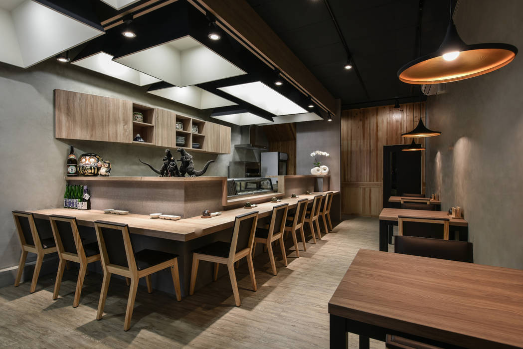 商空 │ 澄食 和食料理 │ 南投, 匯羽設計 / Hui-yu Interior design 匯羽設計 / Hui-yu Interior design 商业空间 辦公室&店面