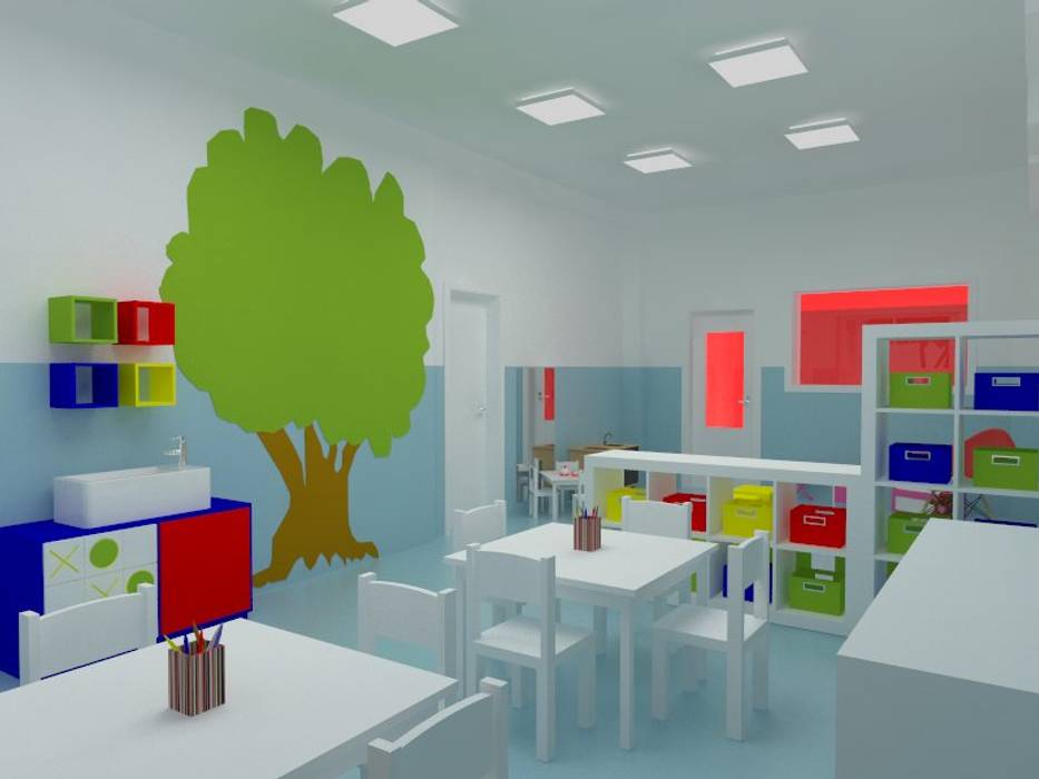 COLÉGIO - Sala Infantil MUDE Home & Lifestyle Espaços comerciais Escolas