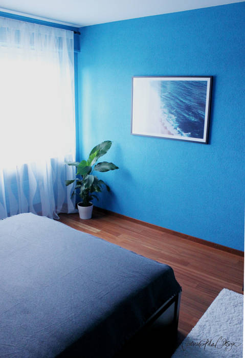 CERULEAN BLUE BEDROOM Severine Piller Design LLC