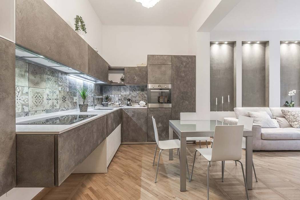 Cucina open space cucina moderna di facile ristrutturare ...