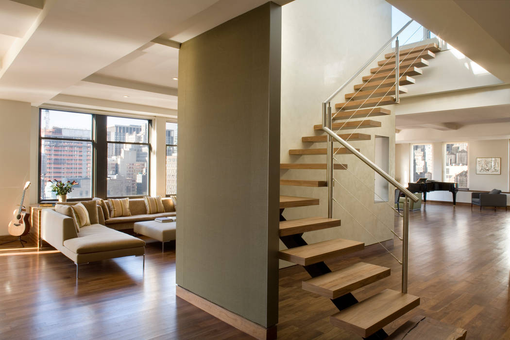 Empire State Loft, Koko Architecture + Design Koko Architecture + Design Salas de estar modernas