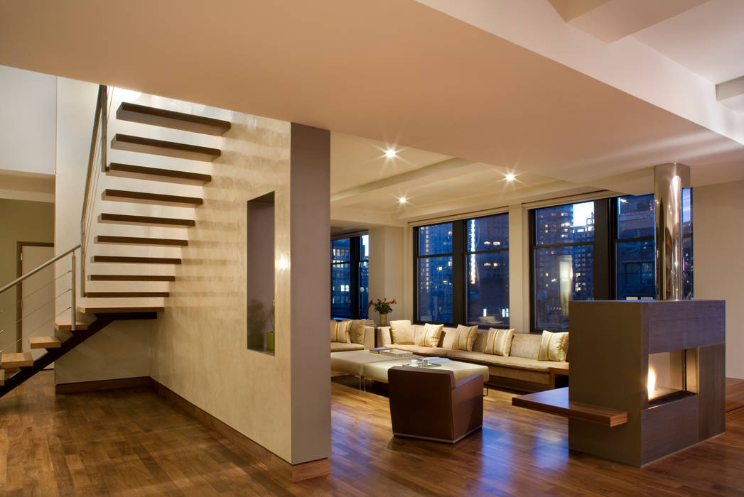 Empire State Loft, Koko Architecture + Design Koko Architecture + Design Salas de estilo moderno