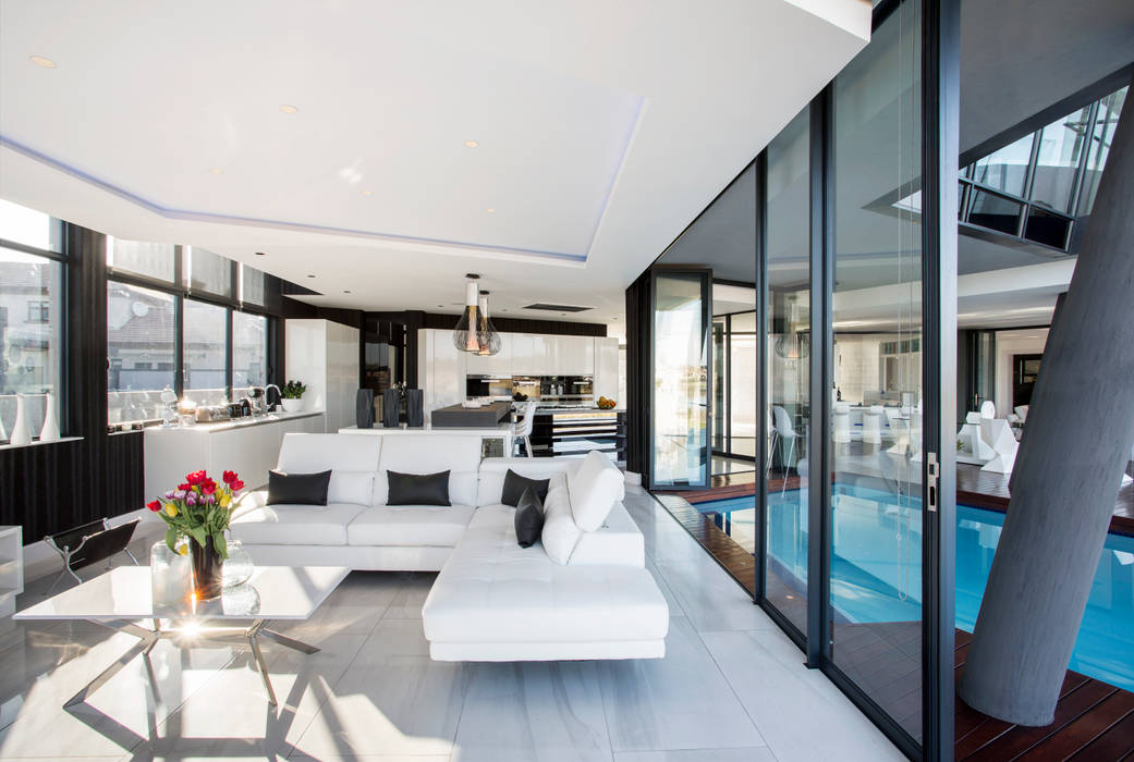 ULTRA MODERN RESIDENCE, FRANCOIS MARAIS ARCHITECTS FRANCOIS MARAIS ARCHITECTS Modern living room