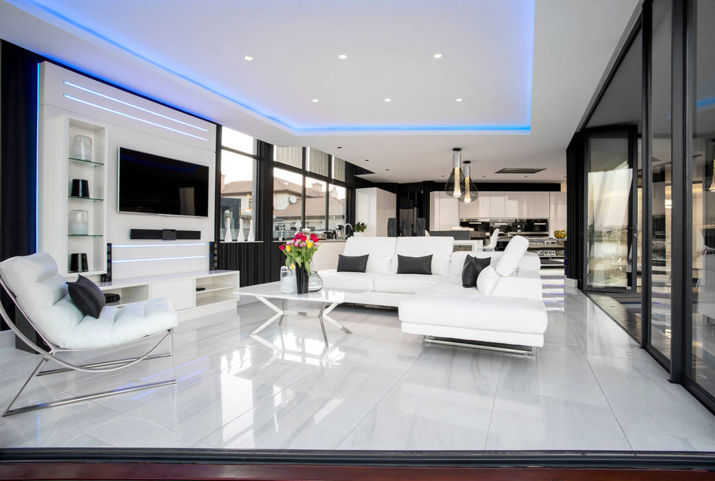 ULTRA MODERN RESIDENCE, FRANCOIS MARAIS ARCHITECTS FRANCOIS MARAIS ARCHITECTS Nowoczesny salon