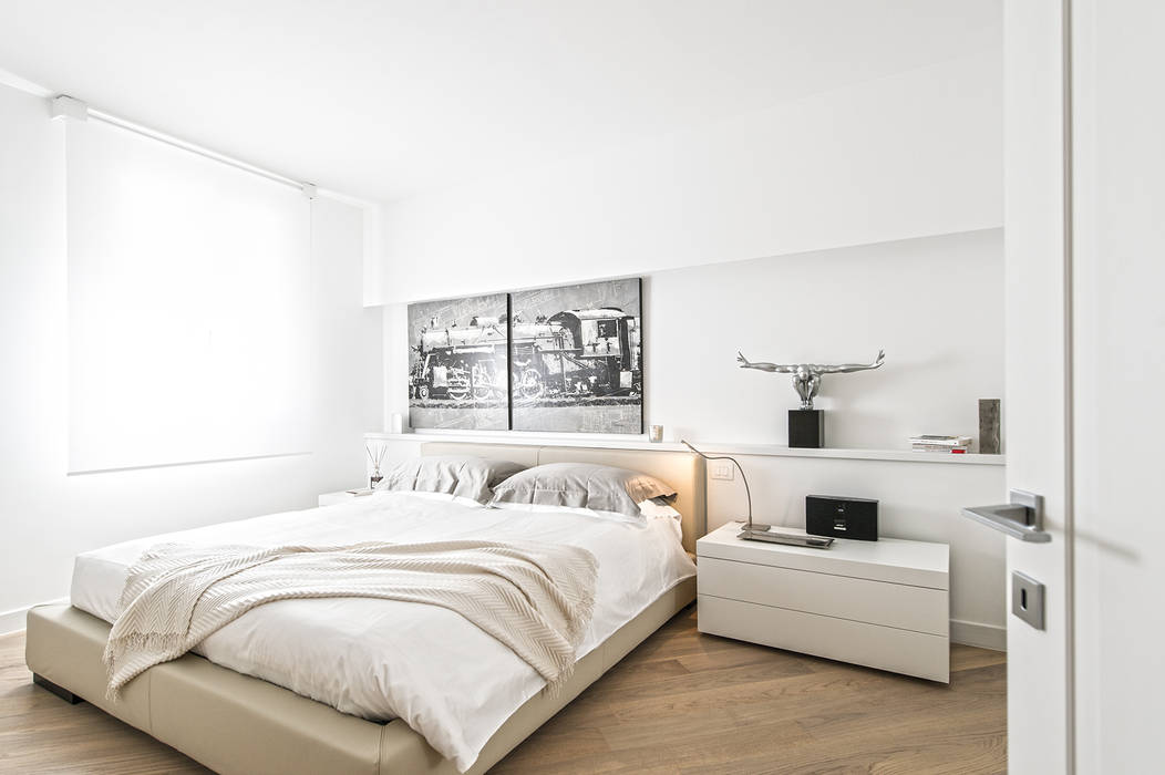 Minimal white, BRANDO concept BRANDO concept غرفة نوم