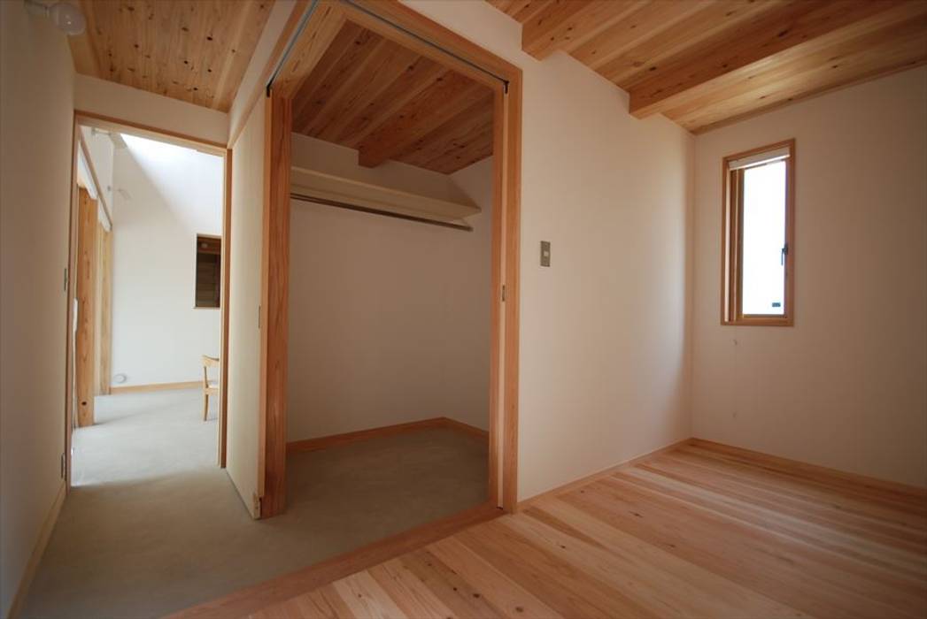 東広瀬の家, 神谷建築スタジオ 神谷建築スタジオ Minimalist bedroom