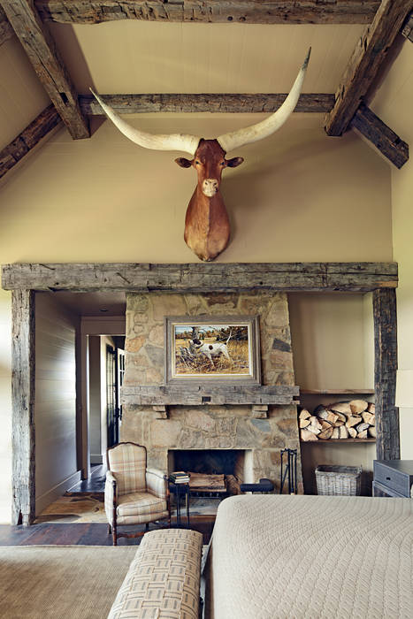 Country Farmhouse, Jeffrey Dungan Architects Jeffrey Dungan Architects Habitaciones de estilo rural Madera Acabado en madera