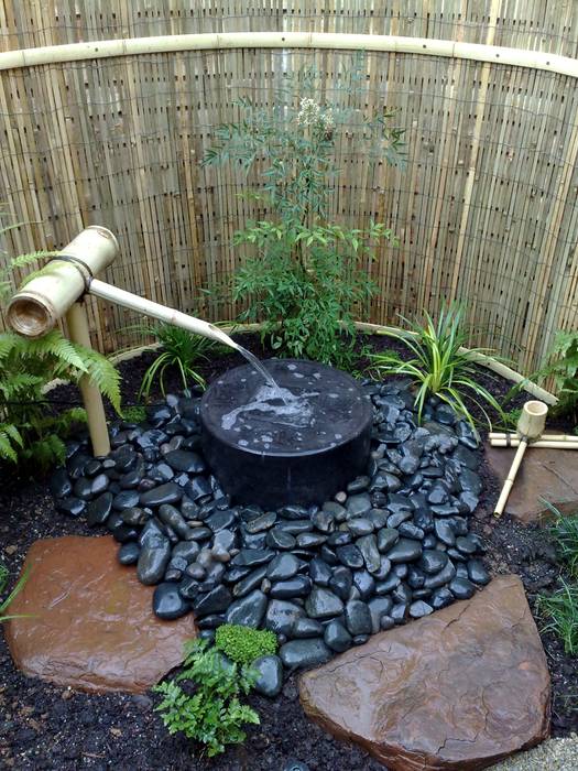 WIGGILL , Japanese Garden Concepts Japanese Garden Concepts Asian style garden Japanese,courtyard,bamboo water feature,oriental