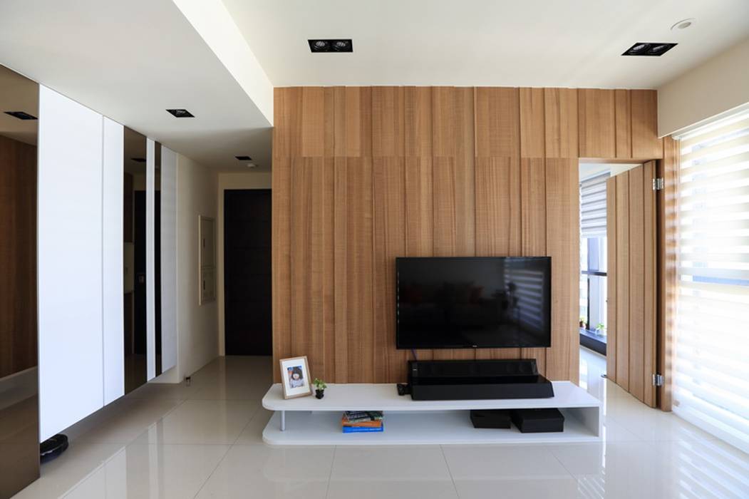 有溫度的木意居家生活 微自然室內裝修設計有限公司 现代客厅設計點子、靈感 & 圖片