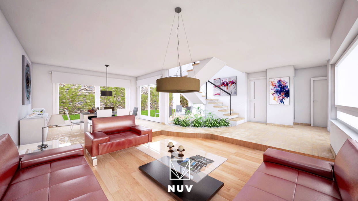 Casa KR, NUV Arquitectura NUV Arquitectura Modern living room