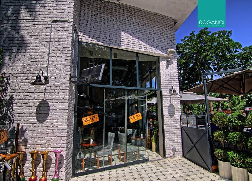 555-IST Cafe'ye yaptığımız tuğla kaplama uygulamamız, Doğancı Dış Ticaret Ltd. Şti. Doğancı Dış Ticaret Ltd. Şti. Commercial spaces Bricks Gastronomy