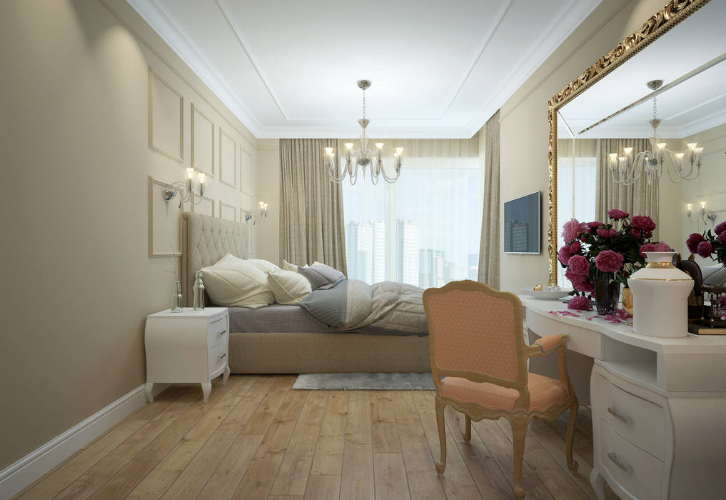 apartments in Moscow, Rubleva Design Rubleva Design غرفة نوم