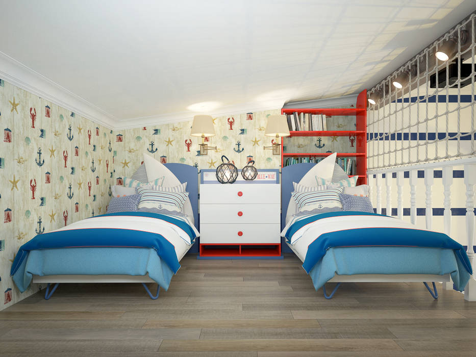 townhouse in modern style, Rubleva Design Rubleva Design Modern nursery/kids room