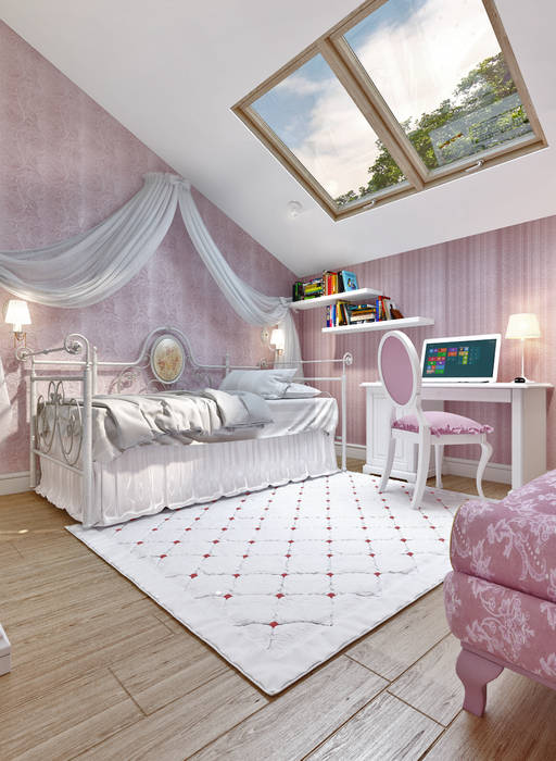 large apartment in classic style in Moscow, Rubleva Design Rubleva Design Dormitorios infantiles clásicos