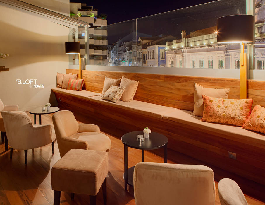 2015, Renovação Clube Astória, B.loft B.loft Varandas, marquises e terraços modernos