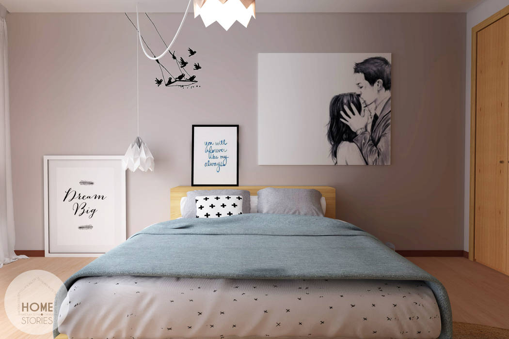 homify Camera da letto in stile scandinavo