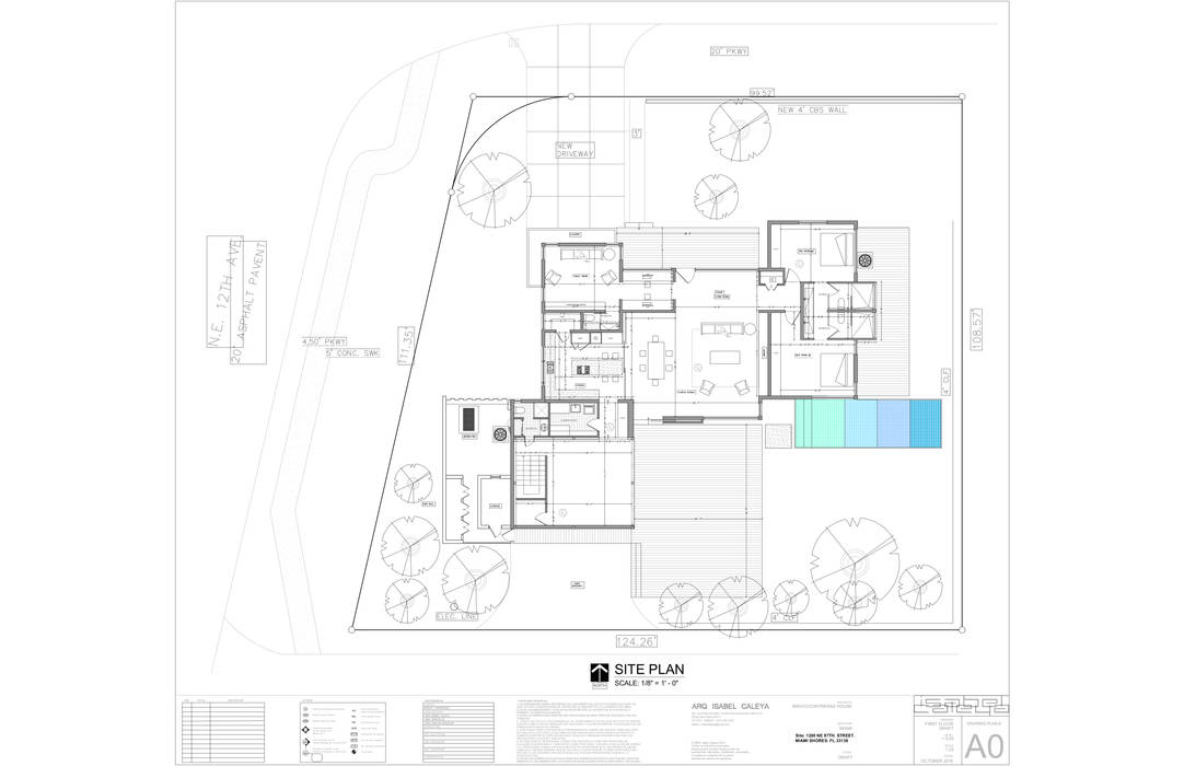 Casa MIAMI - HT, Proyectos JARQ Proyectos JARQ Paredes y pisos modernos