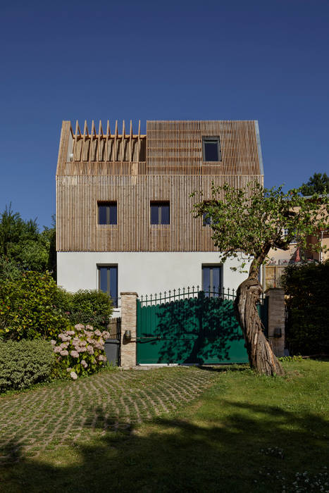 Extension de maison à Sèvres, agnès&agnès architecture agnès&agnès architecture Moderne Häuser